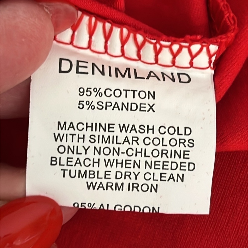 Women's DenimLand Girl Power graphic Tee red size M - Picture 7 of 8